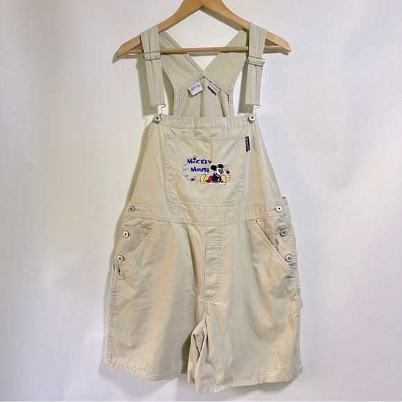 Disney Cream Women's Shorts with Mickey Mouse Design - Picture 1 of 5